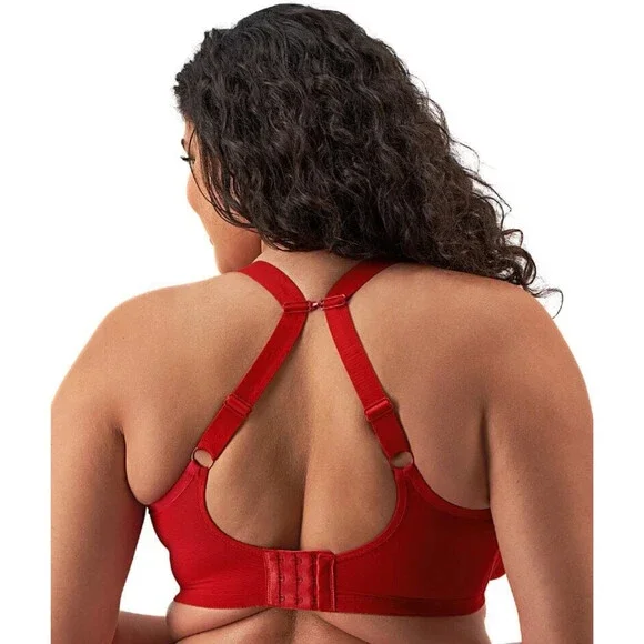 Elomi Matilda Plunge Bra Women's Haute Red Adjustable Straps Underwire JZZ406 - Picture 11 of 15